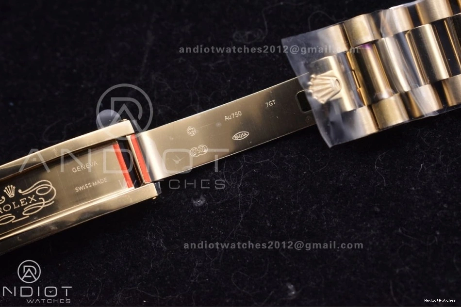 A2836 DayDate Tungsten Bracelet GMF Original 701 V RG President On Steel 904L Black Markers Weighted 40 with Dial Crystal 1220